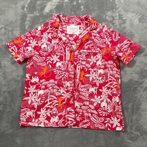 Print Fresh x J McLaughlin Top Womens Small Pajama Shirt Swinging Palm Organic